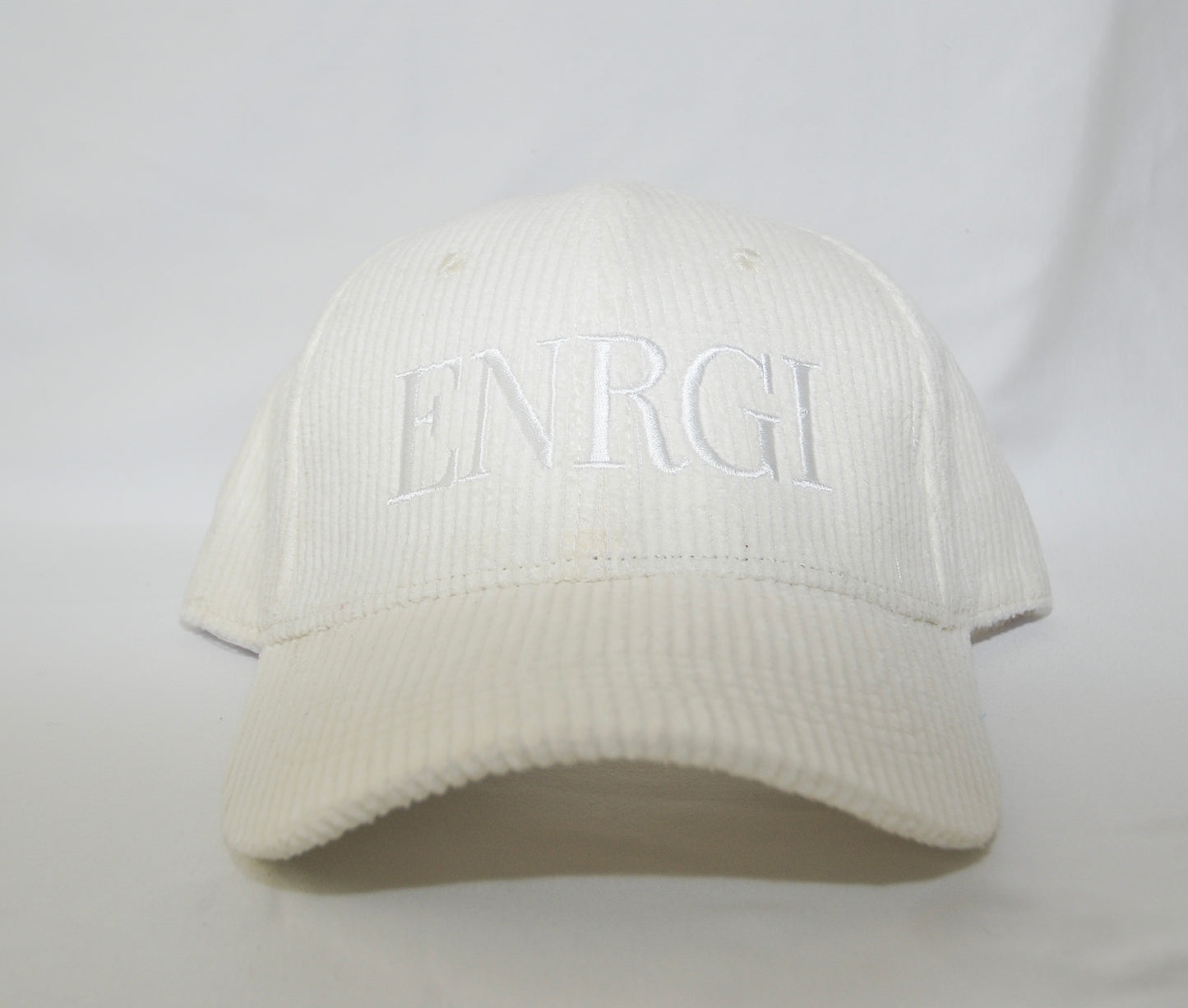 Monochromatic White Corduroy Hat